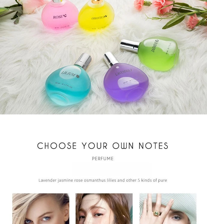 50ml Women's Long - lasting Light Floral Perfume - Blended with Osmanthus, Lily, Rose & Lavender women perfumes femme parfum Wentersen