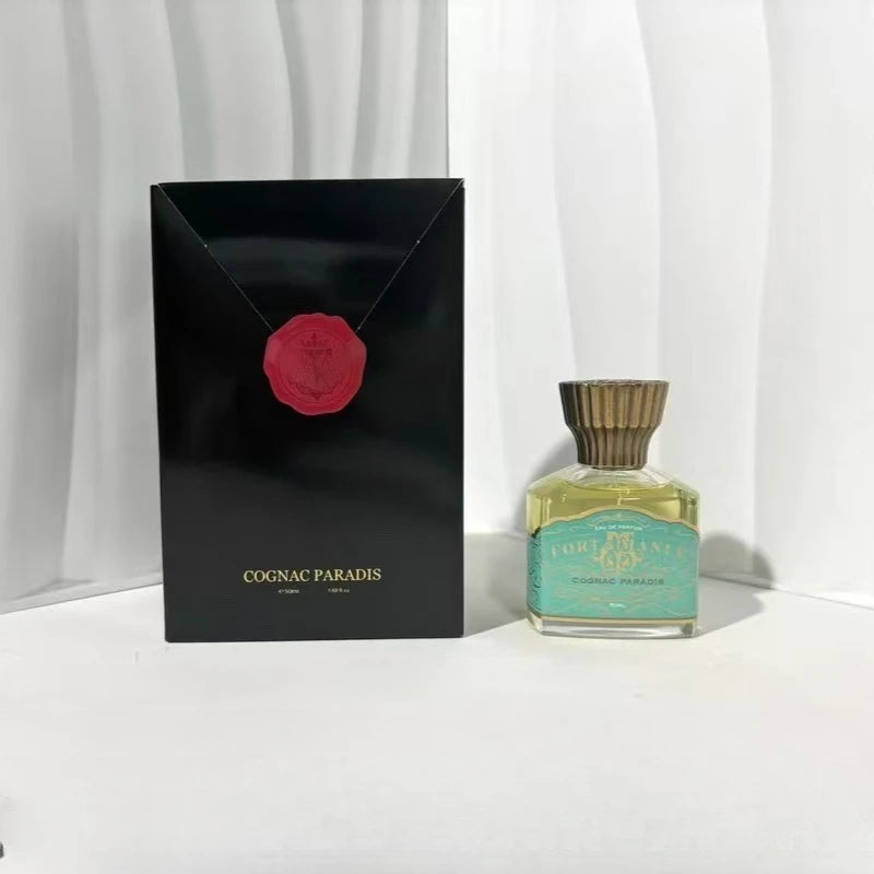 Long Lasting Perfume 50ml for Women Men Cognac Peach Rum Amber Fragrance Body Spray Oriental Woody Parfum Water Deodorant Scent Wentersen