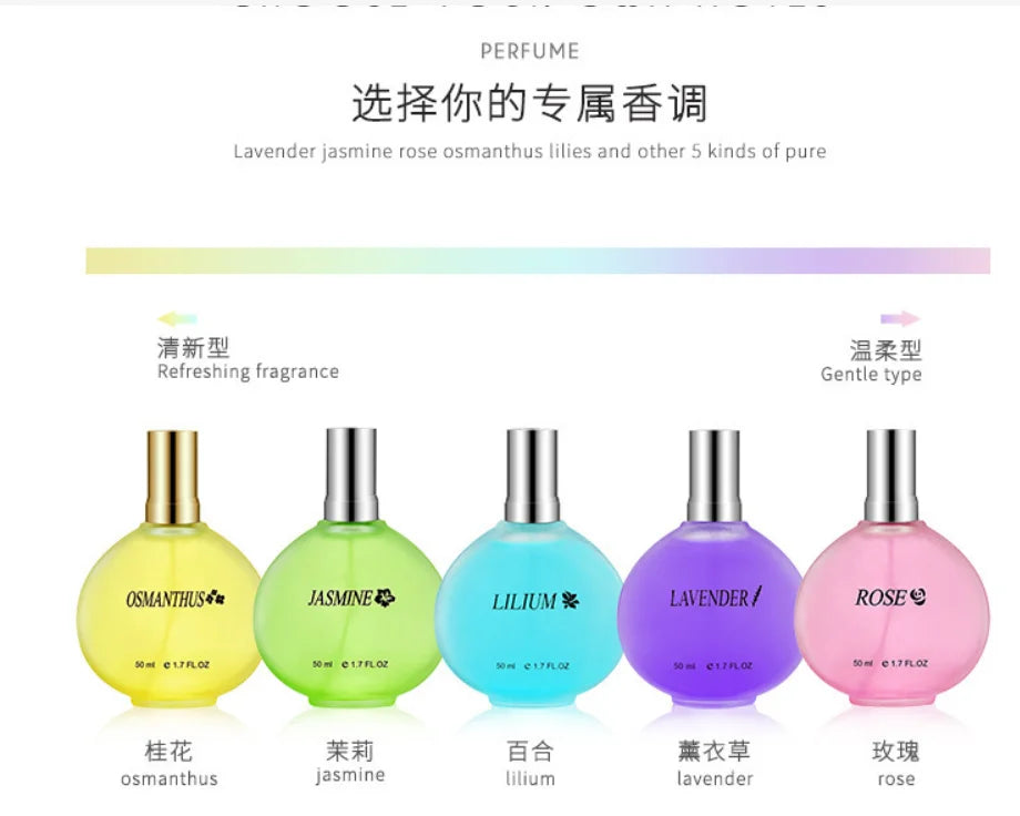 50ml Women's Long - lasting Light Floral Perfume - Blended with Osmanthus, Lily, Rose & Lavender women perfumes femme parfum Wentersen