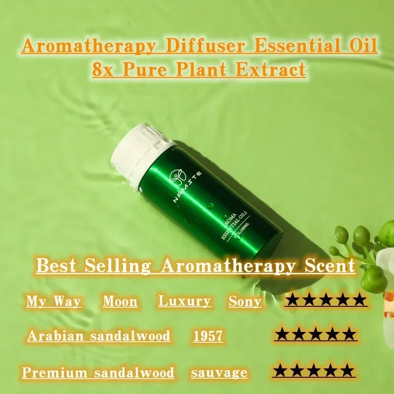 Aroma Diffuser Perfume Fragrance Oil Pure Scented Air Freshener for Scent Diffusers Namste 100ML Essential Oil Diffuser Natural Wentersen