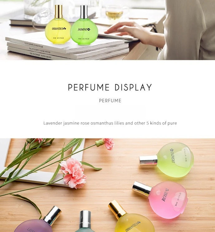 50ml Women's Long - lasting Light Floral Perfume - Blended with Osmanthus, Lily, Rose & Lavender women perfumes femme parfum Wentersen