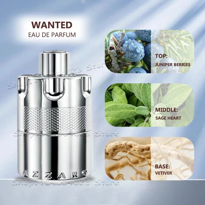 The Most Wanted Eau de Parfum Intense – Woody & Spicy Cologne for Men with Fougère and Ambery Notes Amber Wood, Cardamom Wentersen
