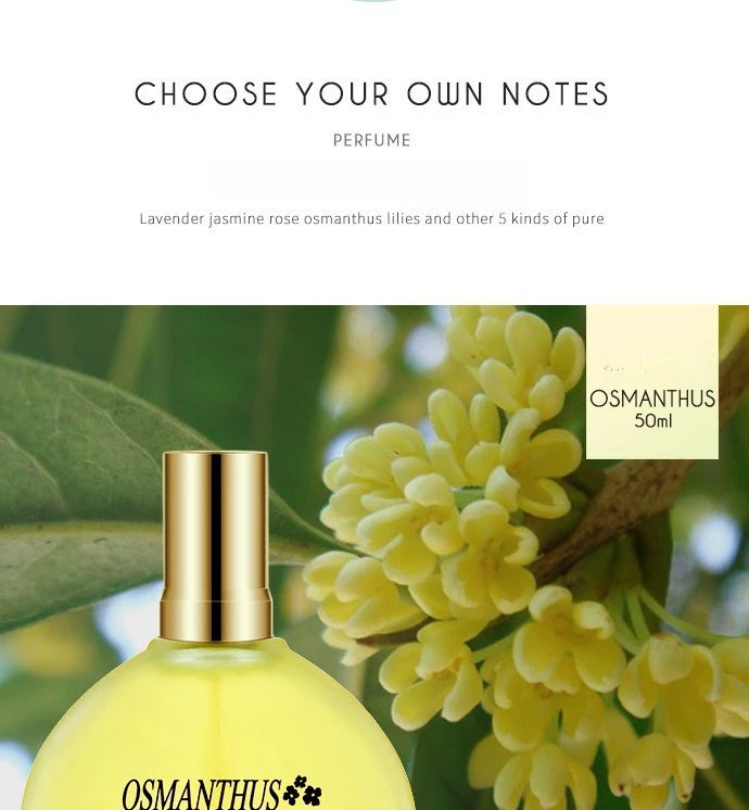 50ml Women's Long - lasting Light Floral Perfume - Blended with Osmanthus, Lily, Rose & Lavender women perfumes femme parfum Wentersen