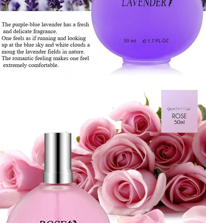 50ml Women's Long - lasting Light Floral Perfume - Blended with Osmanthus, Lily, Rose & Lavender women perfumes femme parfum Wentersen