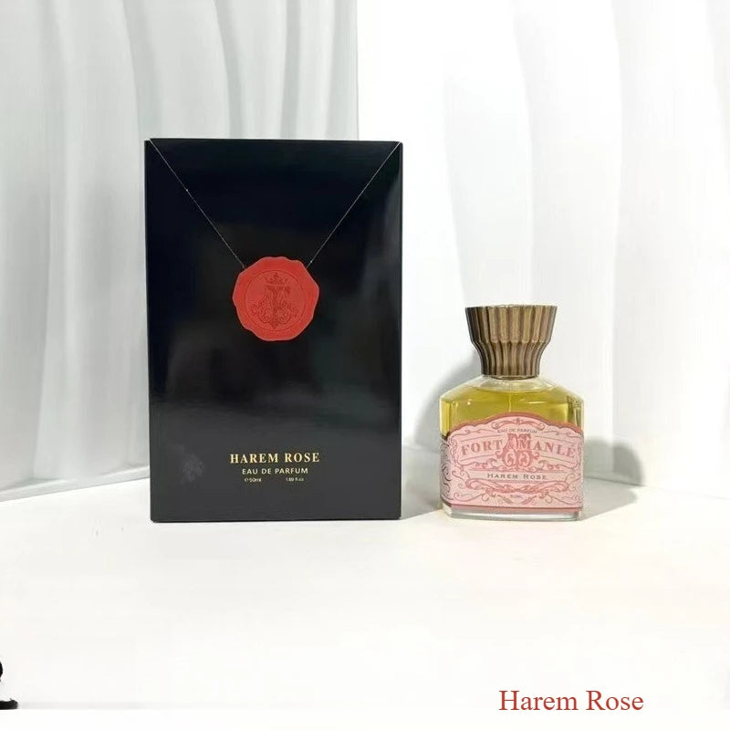 Long Lasting Perfume 50ml for Women Men Cognac Peach Rum Amber Fragrance Body Spray Oriental Woody Parfum Water Deodorant Scent Wentersen